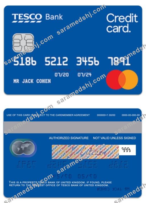 United Kingdom TESCO Bank balance transfer credit card